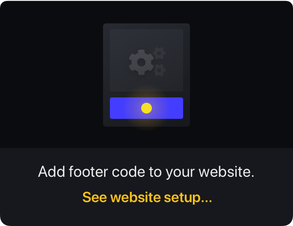 Add footer code to your website